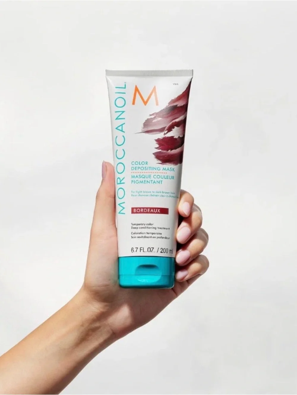 Moroccanoil Color Depositing Mask - Teal Cap - Bordeaux